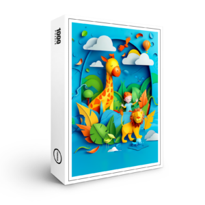 raxxa Premium-Puzzle: Future Wildlife Explorer Dream for Kids