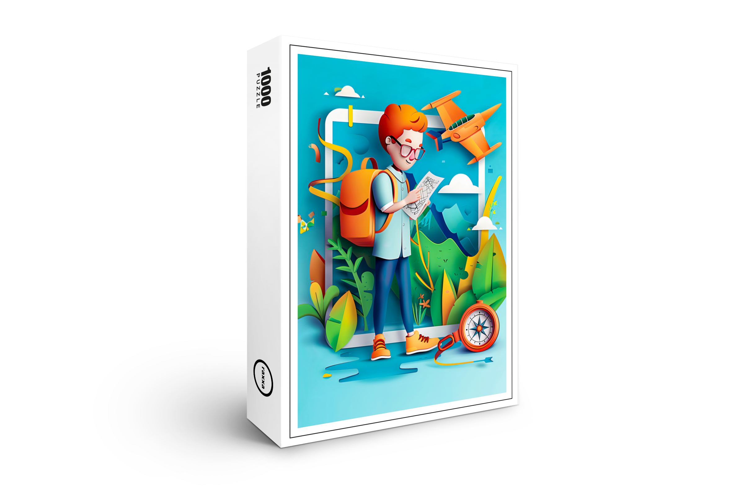 raxxa Premium-Puzzle: Future Travel Influencer Dream for Kids