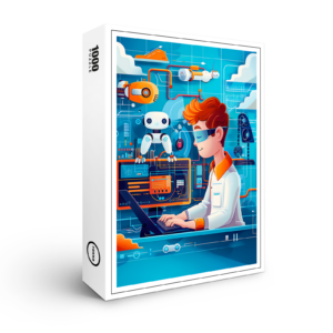 raxxa Premium-Puzzle: Future AI  Robotics Dream for Kids