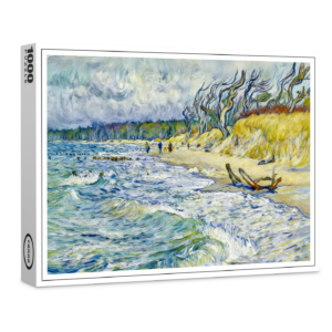 raxxa Premium-Puzzle: Impressionist Stormy Baltic Sea at the Weststrand on the Darss Coast