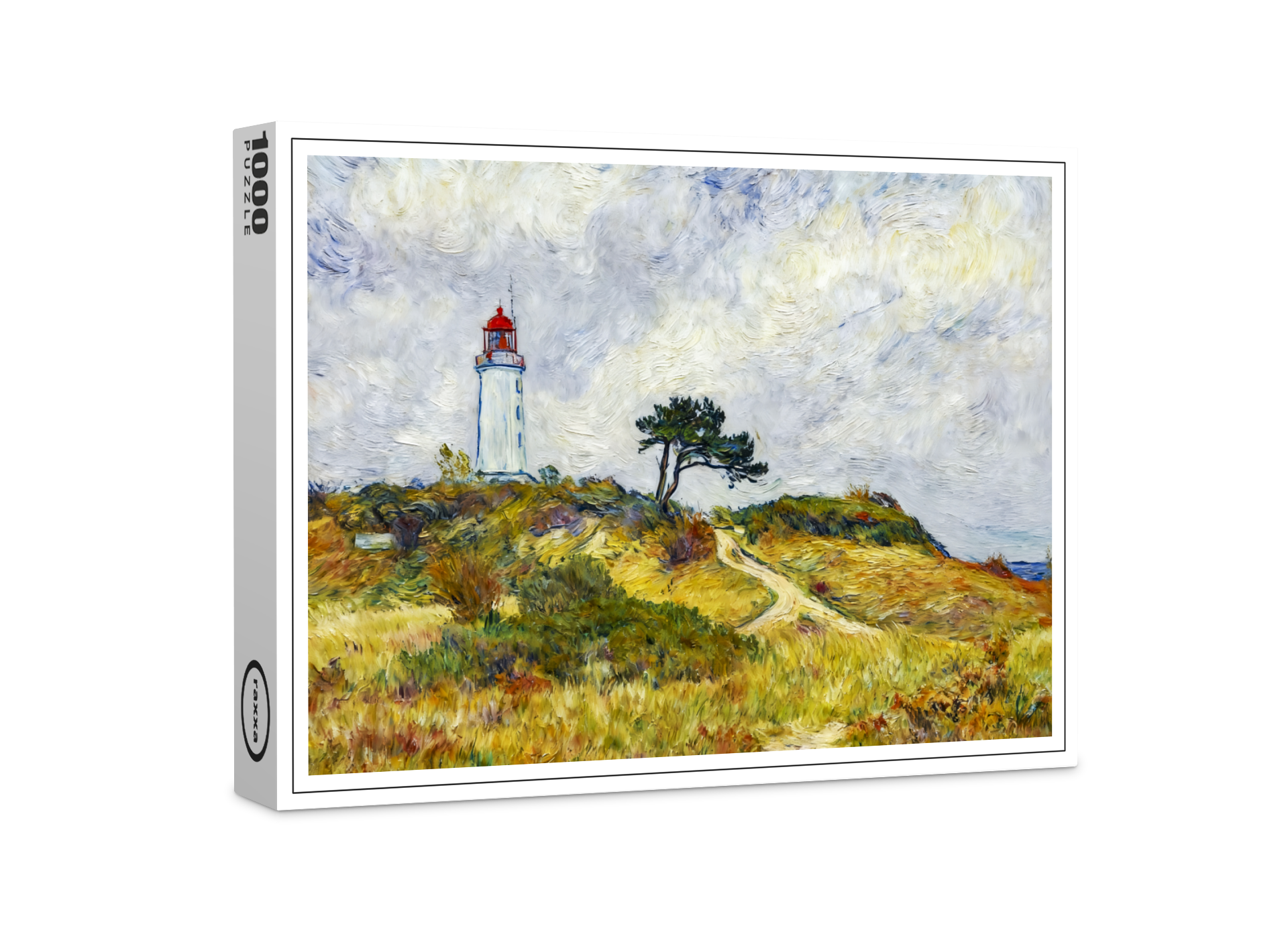 raxxa Premium-Puzzle: Impressionist Coastline on Hiddensee Island at Sunset