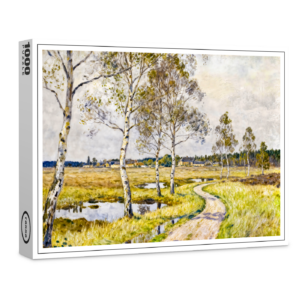 raxxa Premium-Puzzle: Impressionist Landscape of Worpswede in the Teufelsmoor Region