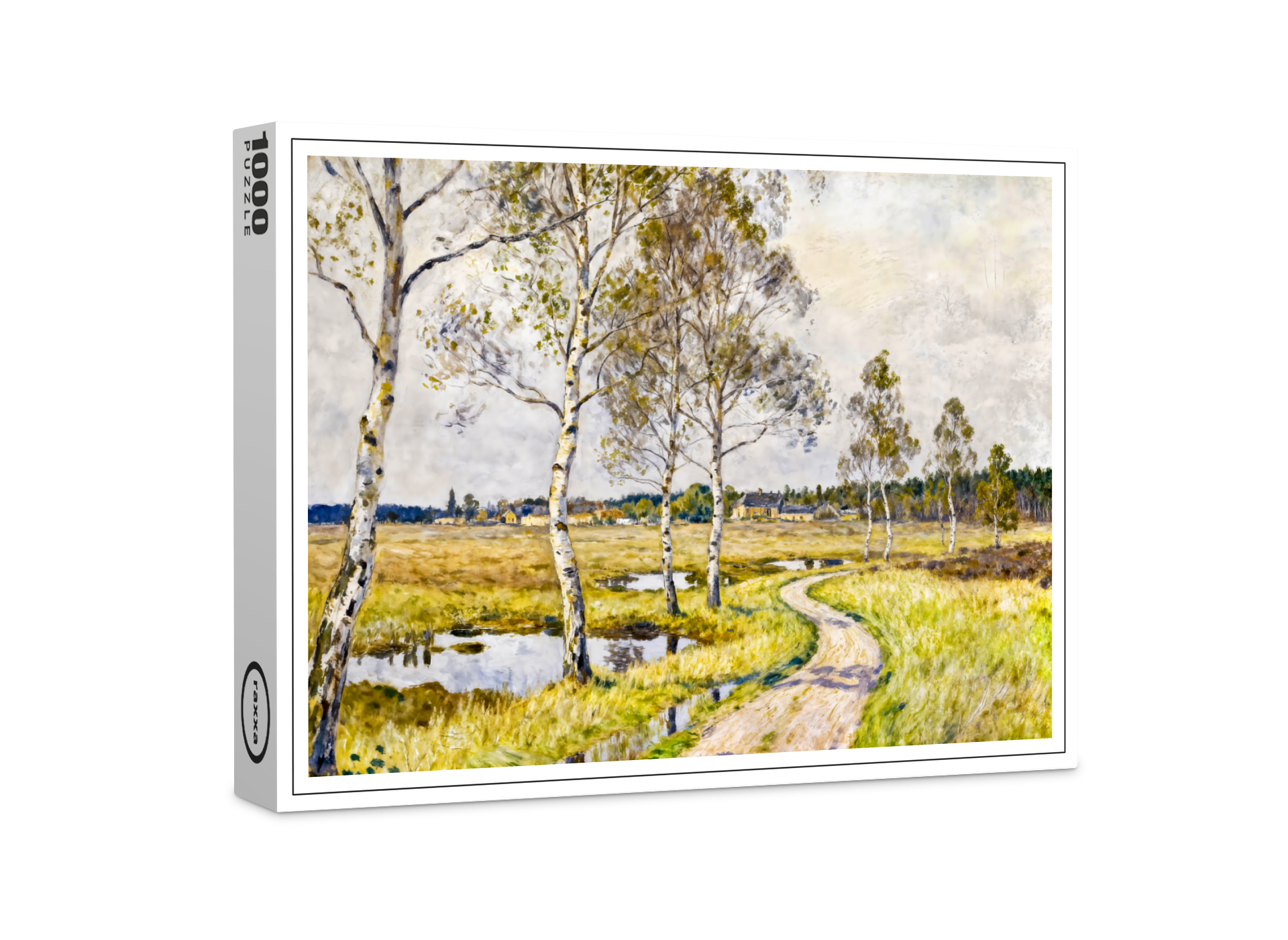raxxa Premium-Puzzle: Impressionist Landscape of Worpswede in the Teufelsmoor Region