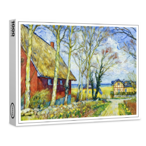 raxxa Premium-Puzzle: Impressionist Village Scene in Ahrenshoop on the Darss Coast