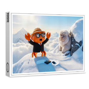 raxxa Premium-Puzzle: Spy Crab Shocked Seeing Real Yeti Creature