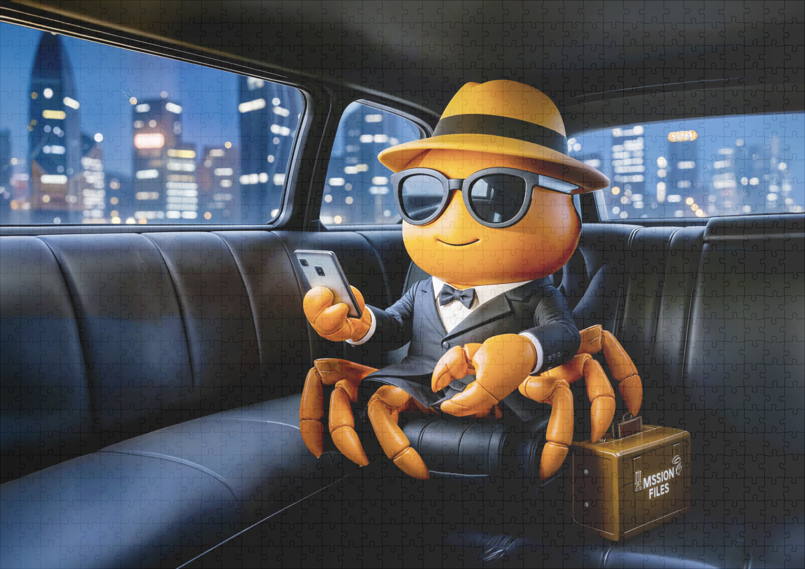 raxxa Premium-Puzzle: Spy Crab Riding In Stretch Limo Mission – Bild 2