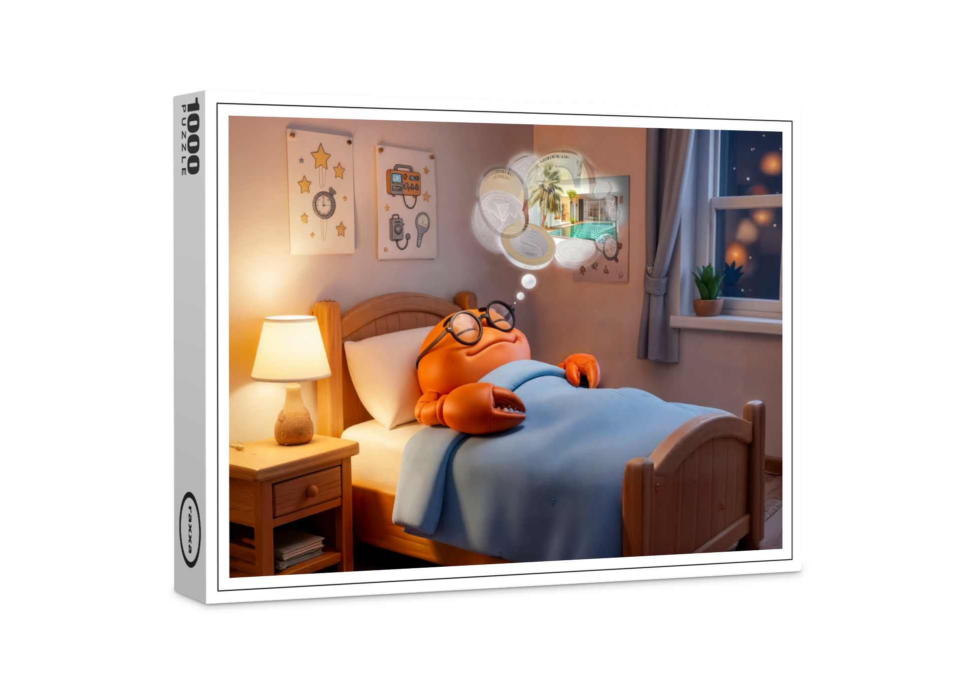 raxxa Premium-Puzzle: Sleeping Crab Dreaming Of Wealth And Treasure