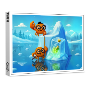 raxxa Premium-Puzzle: Spy Crabs Climbing Iceberg For Secret Message