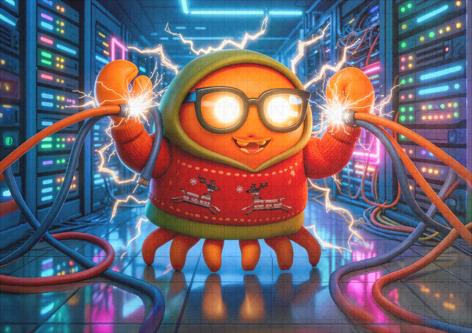 raxxa Premium-Puzzle: Tech Crab Facing Short Circuit In Serverroom - Imagen 2