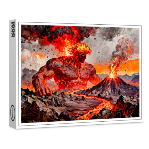raxxa Premium-Puzzle: Pyrokles Titan of Lava and Volcanic Fire from Greek Mythology