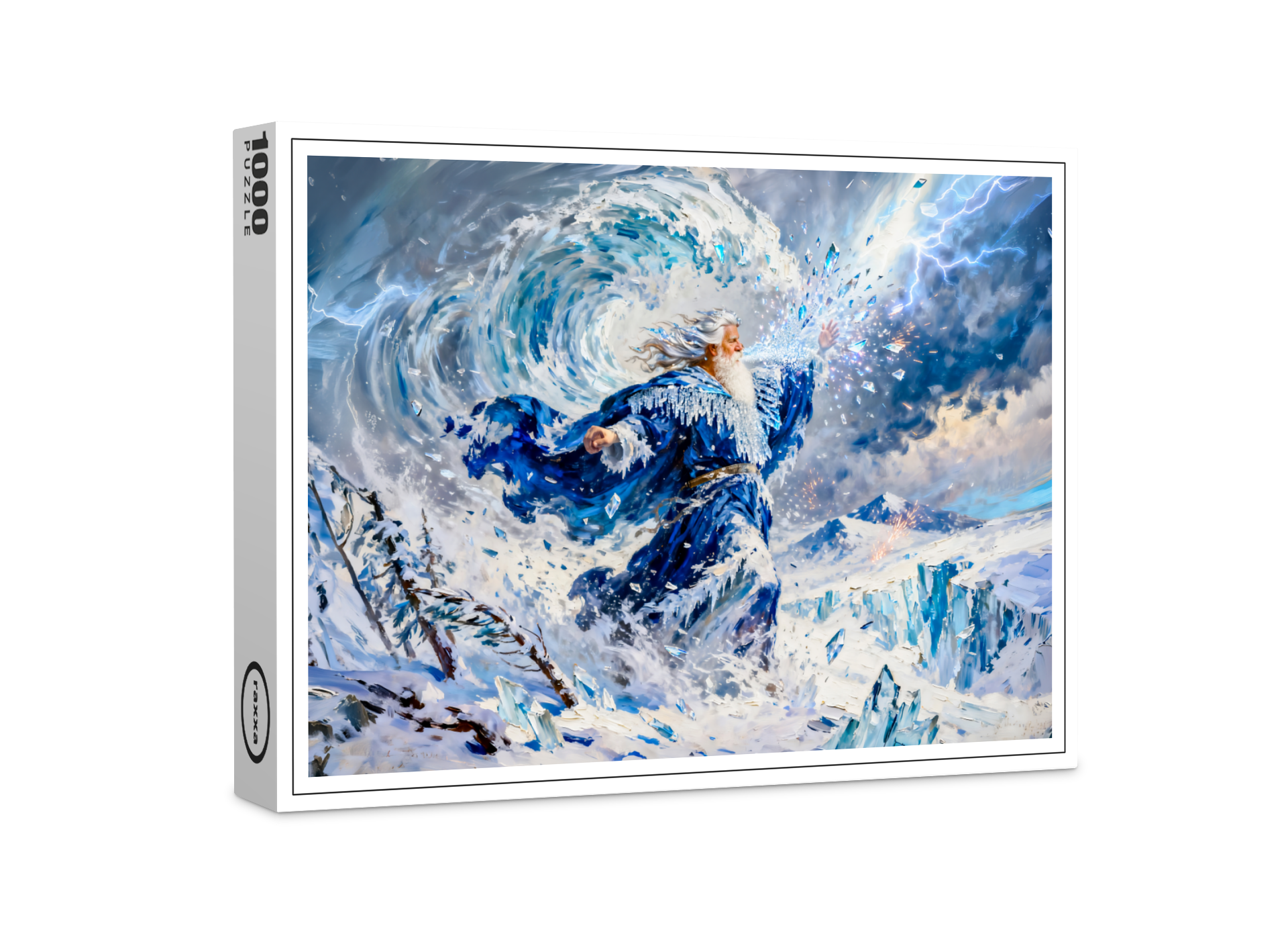 raxxa Premium-Puzzle: Boreas God of the North Wind from Greek Mythology