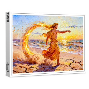 raxxa Premium-Puzzle: Notos God of the Southern Wind from Greek Mythology