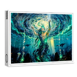 raxxa Premium-Puzzle: Okeanos Primordial Titan of the Ocean from Greek Mythology