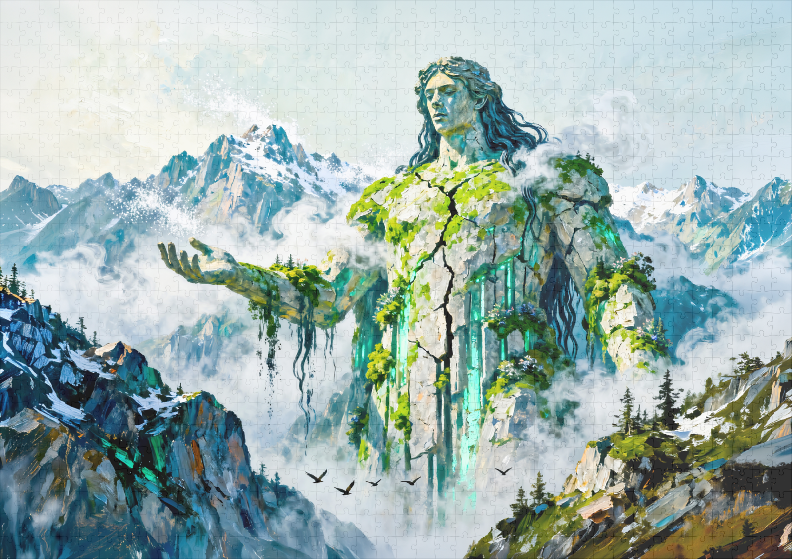 raxxa Premium-Puzzle: Ourea Primordial Spirits of the Mountains from Greek Mythology – Bild 2