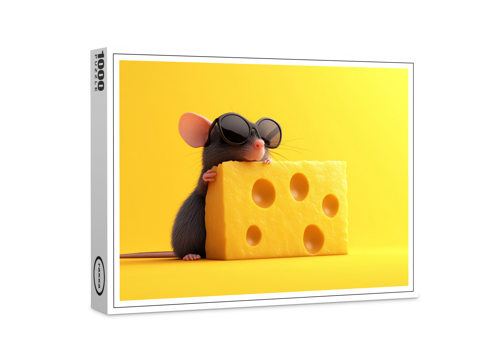 raxxa Premium-Puzzle: Käse ganz cool - Maus mit Sonnenbrille