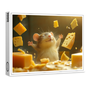 raxxa Premium-Puzzle: Magischer Käse - Maus mit übersinnlichen Kräften