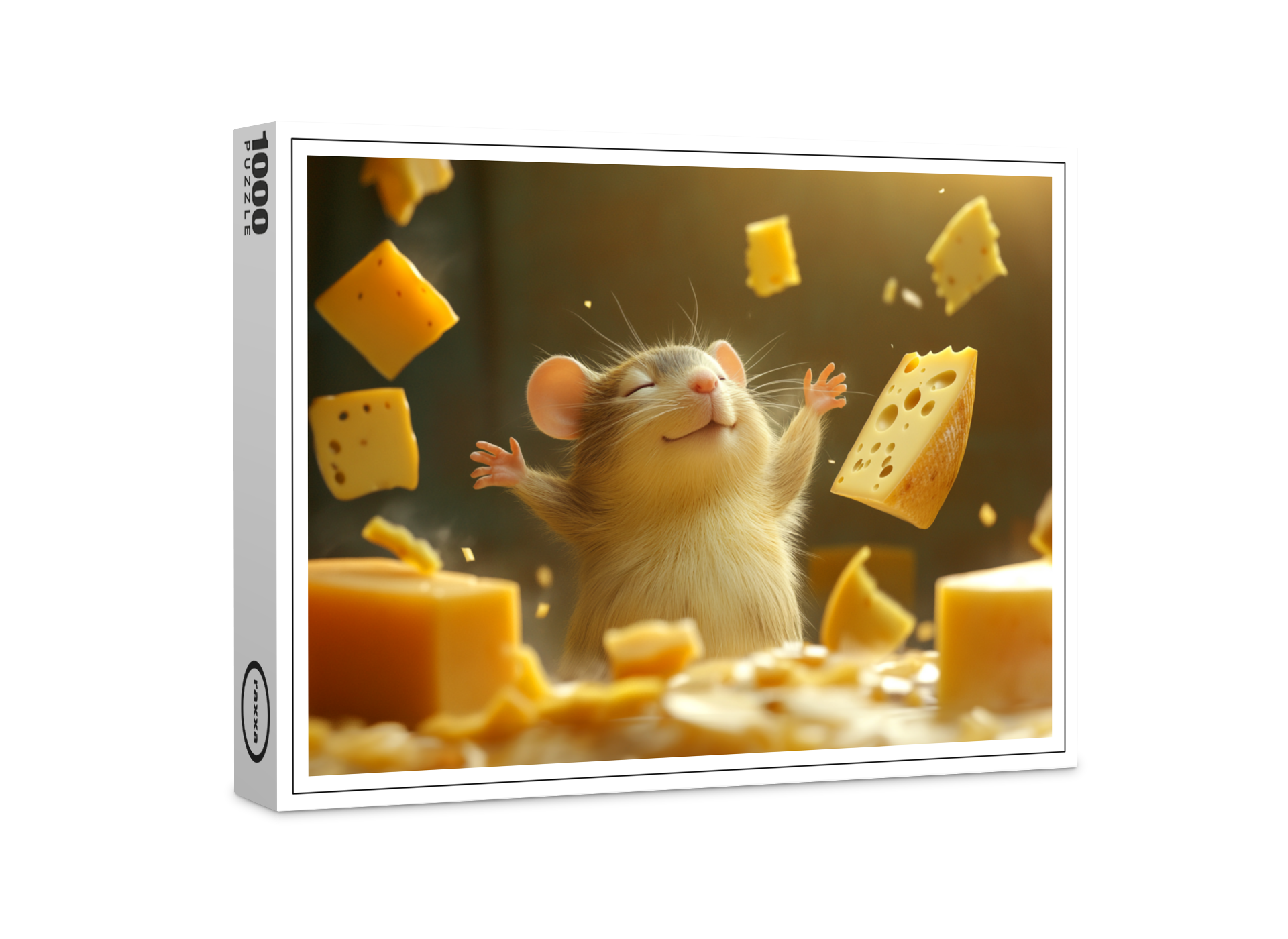 raxxa Premium-Puzzle: Magischer Käse - Maus mit übersinnlichen Kräften