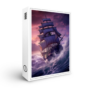 raxxa Premium-Puzzle: Segelschiff im Orkan