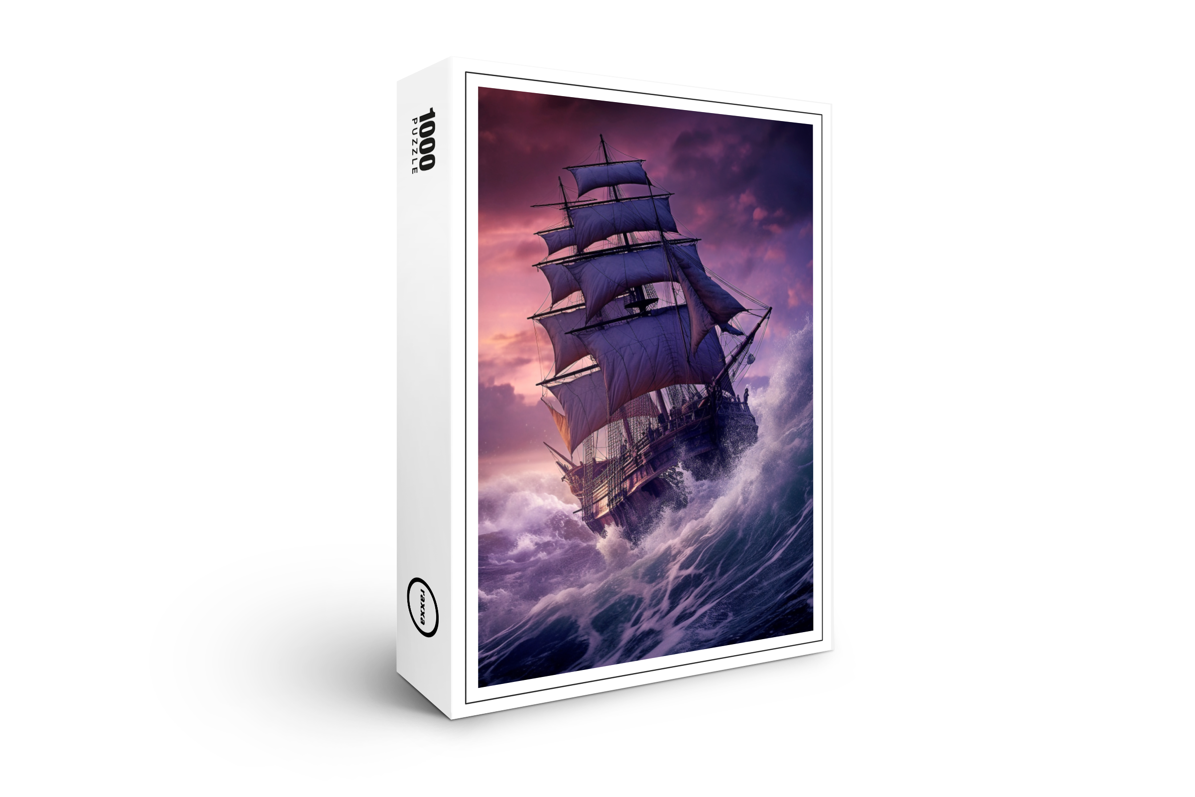 raxxa Premium-Puzzle: Segelschiff im Orkan