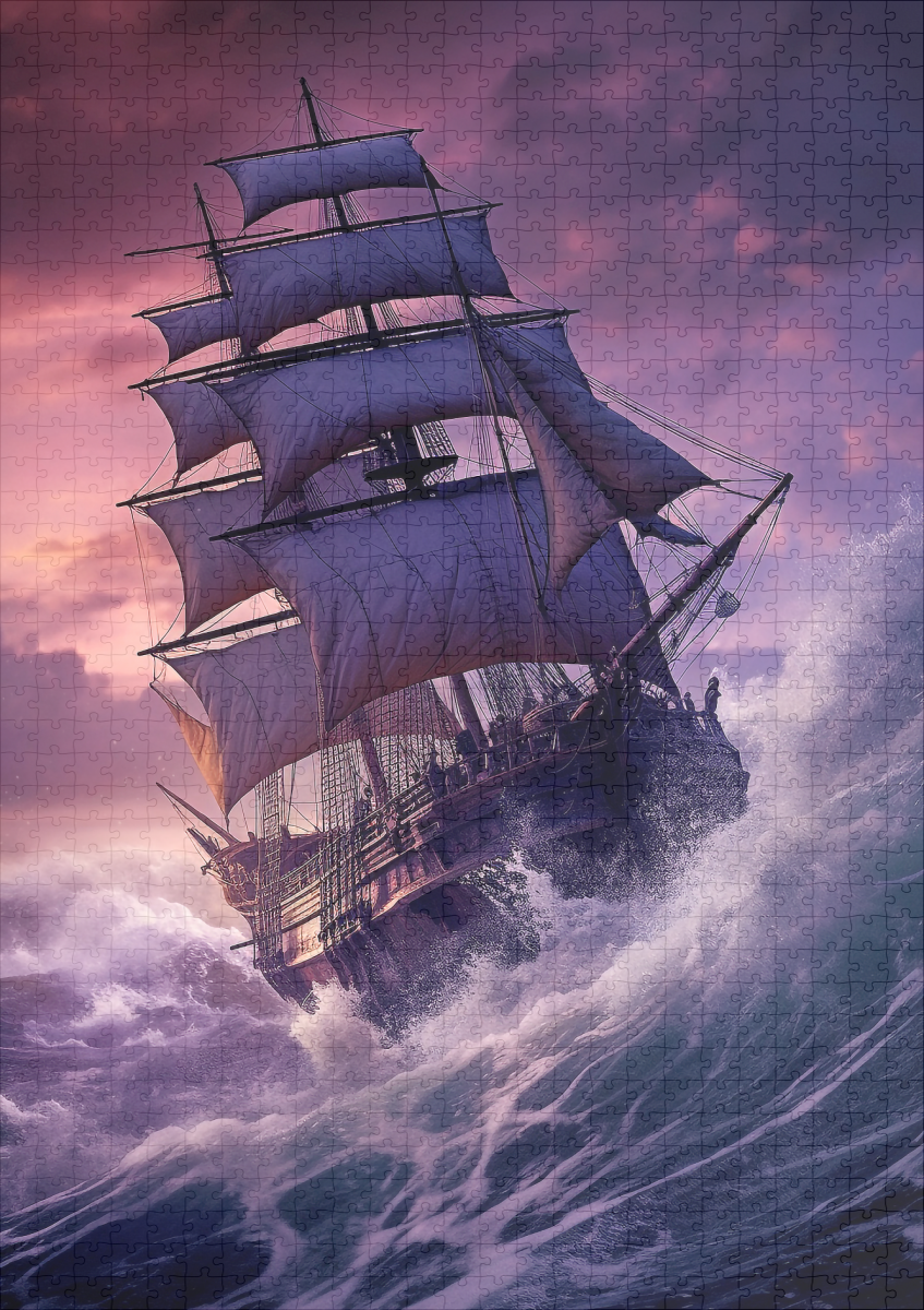raxxa Premium-Puzzle: Segelschiff im Orkan - Imagen 2