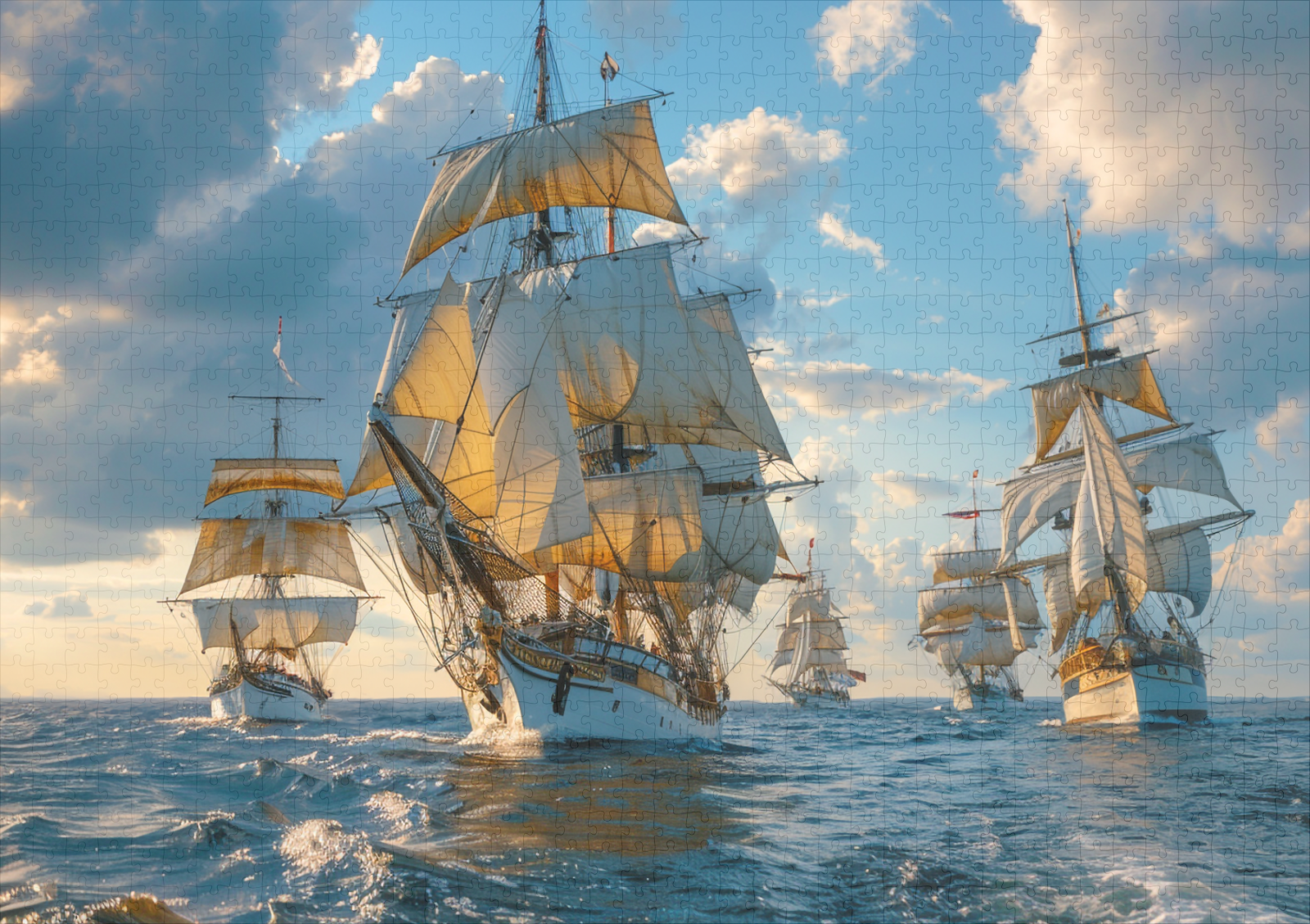 raxxa Premium-Puzzle: Historische Segelschiffe unterwegs – Bild 2