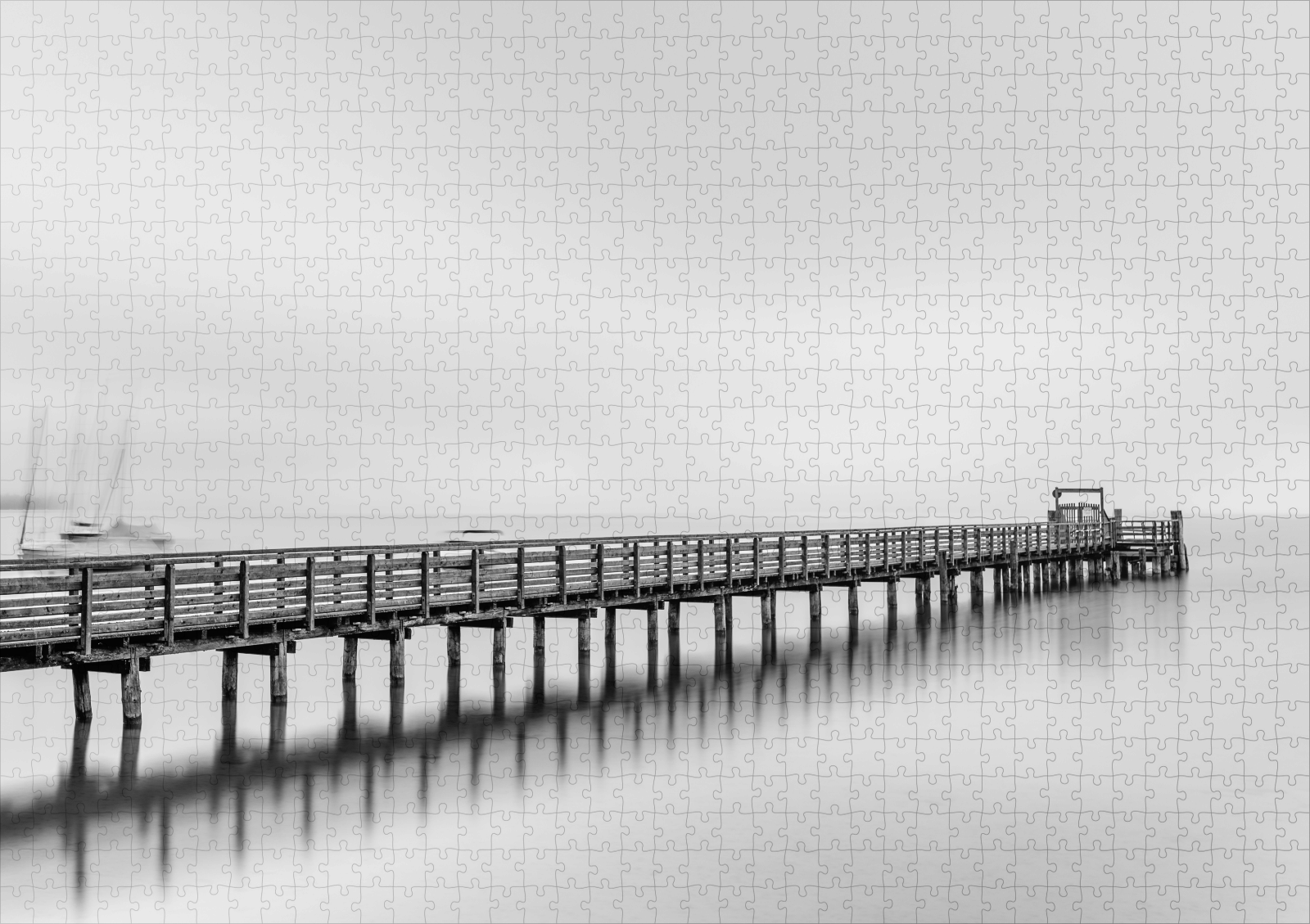 raxxa Premium-Puzzle: Dampfersteg Schondorf Ammersee Fineart Edition - Image 2