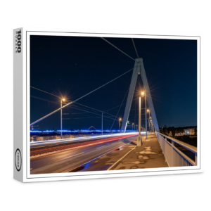 raxxa Premium-Puzzle: Severinsbrücke Köln bei Nacht