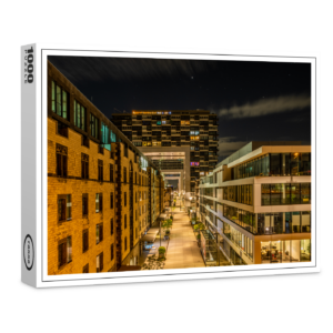 raxxa Premium-Puzzle: Zollhafen Köln bei Nacht