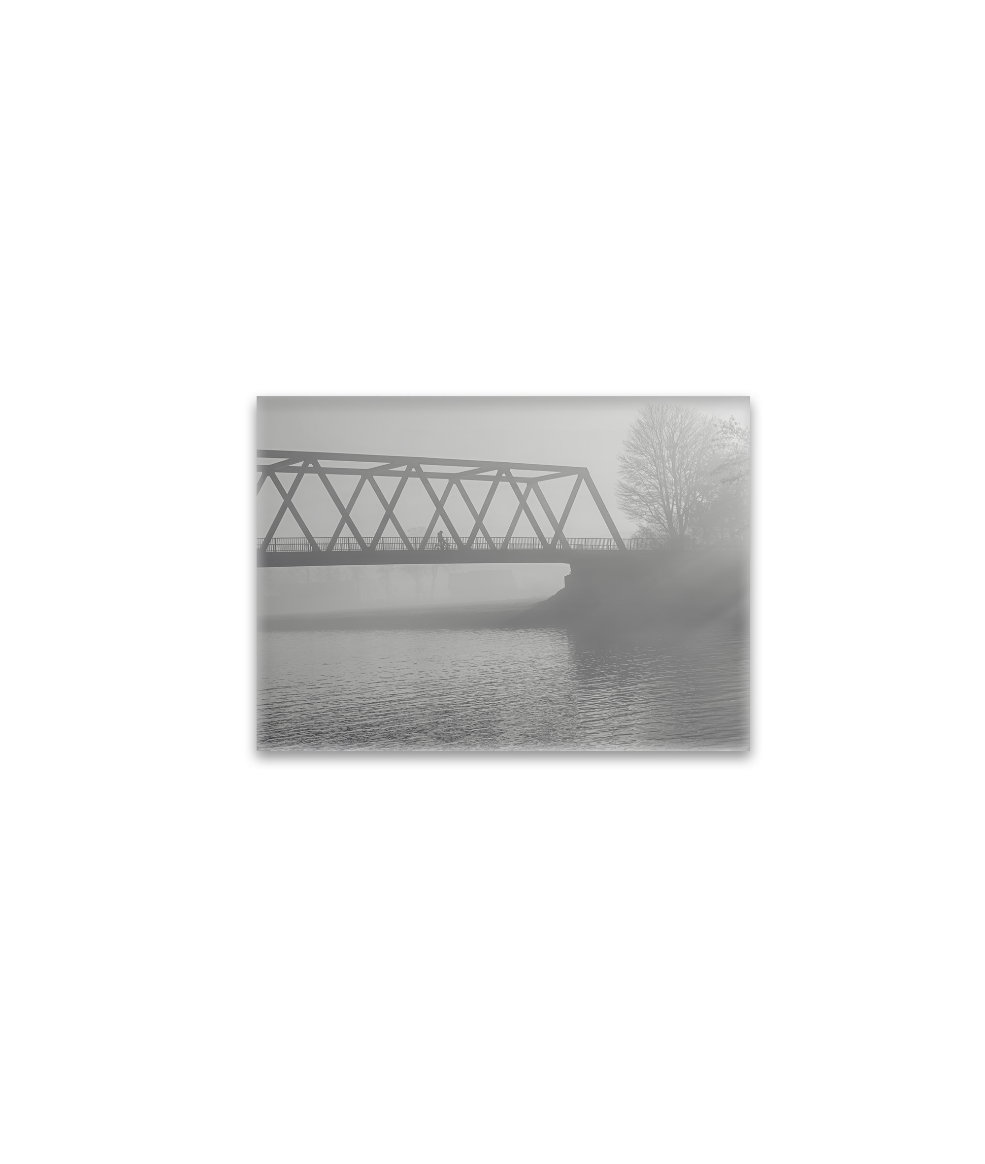 raxxa Glas-Magnet: Eine Brücke im Nebel