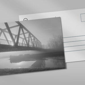 raxxa Postkarte: Morgennebel am Kanal