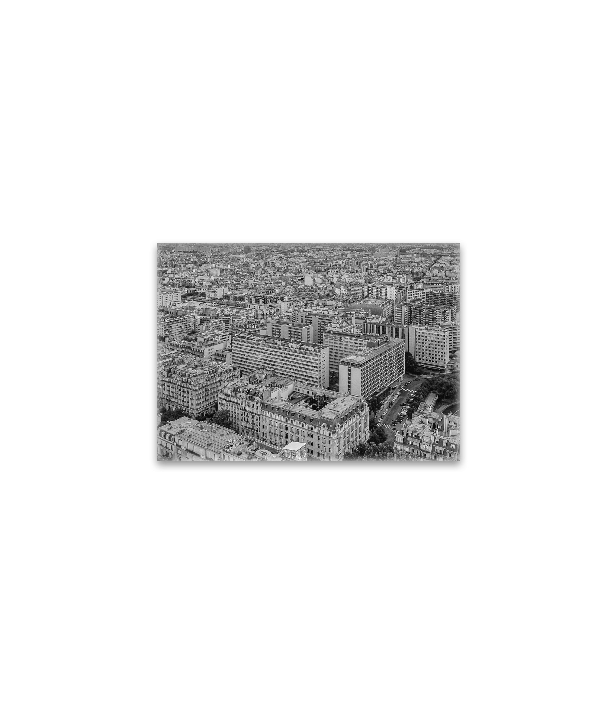 raxxa Glas-Magnet: Paris von oben