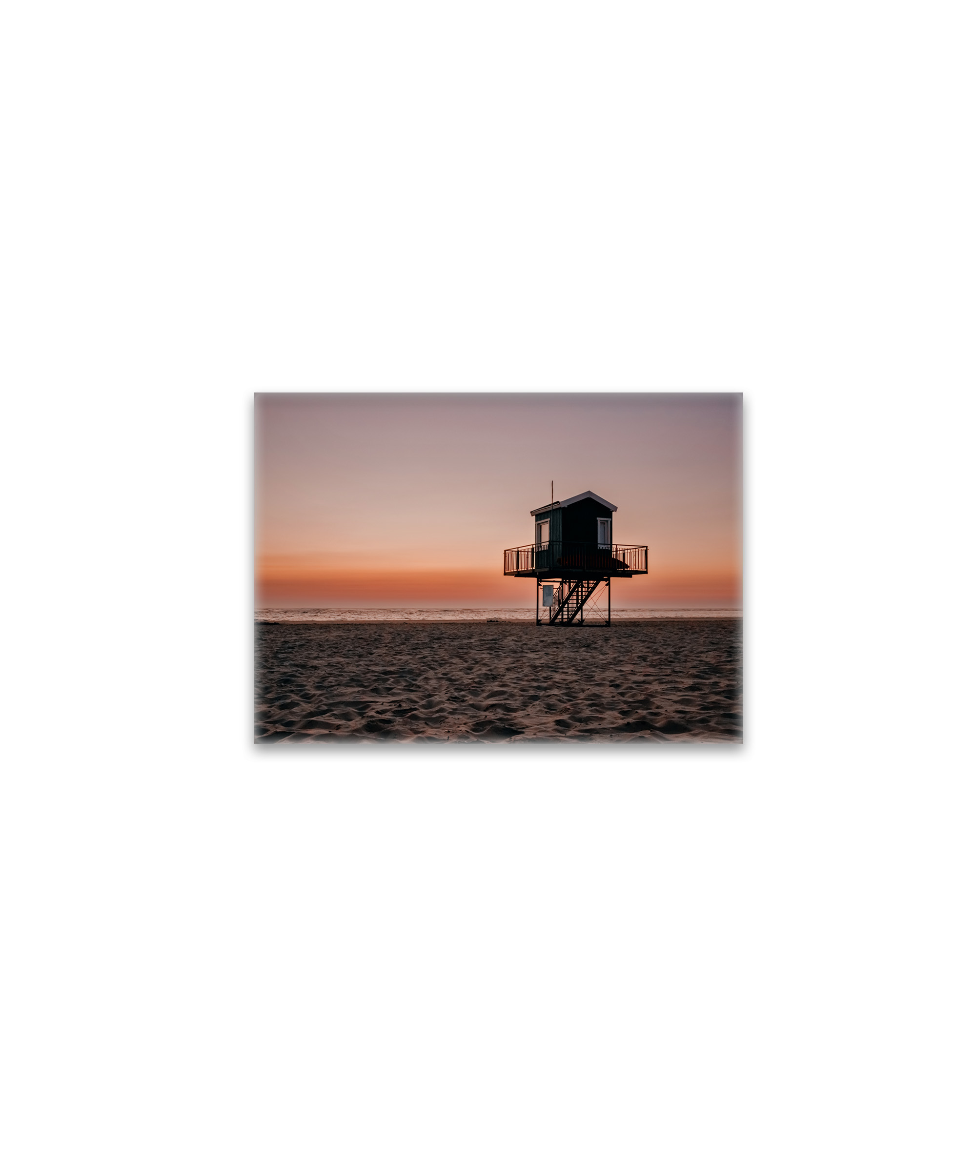 raxxa Glas-Magnet: Wachturm am Strand