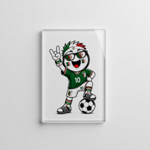 raxxa Glas-Magnet: WM 2026 - Algerien