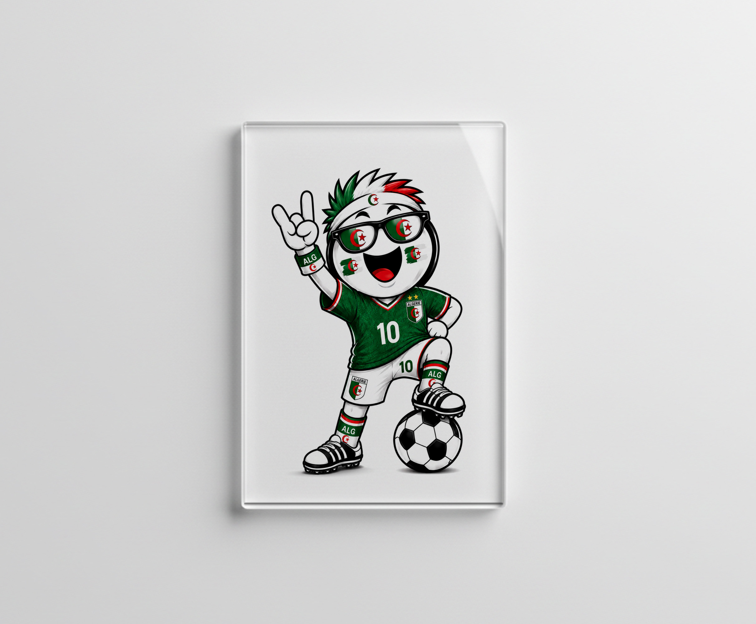 raxxa Glas-Magnet: WM 2026 - Algerien