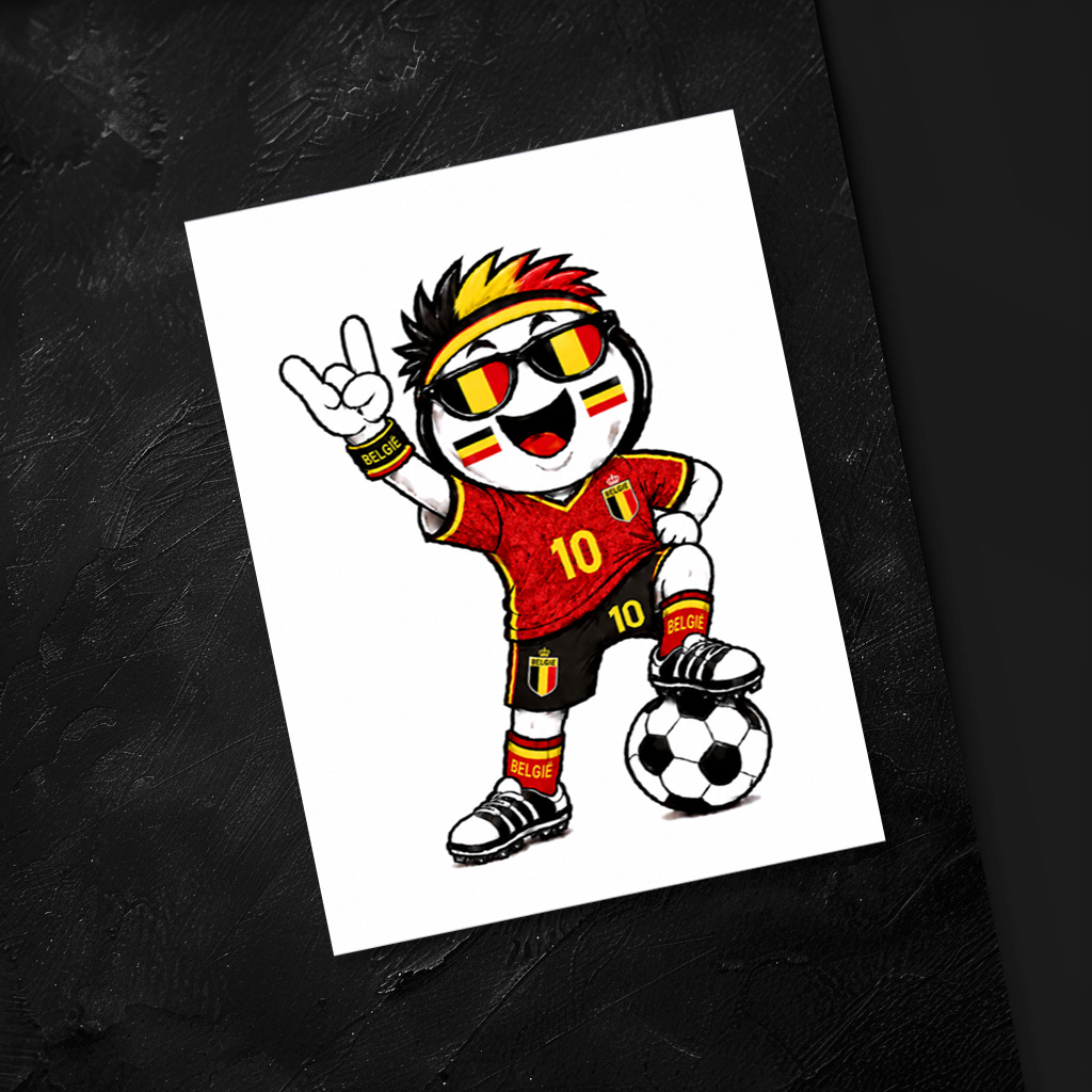 raxxa Postkarte: WM 2026 - Belgien