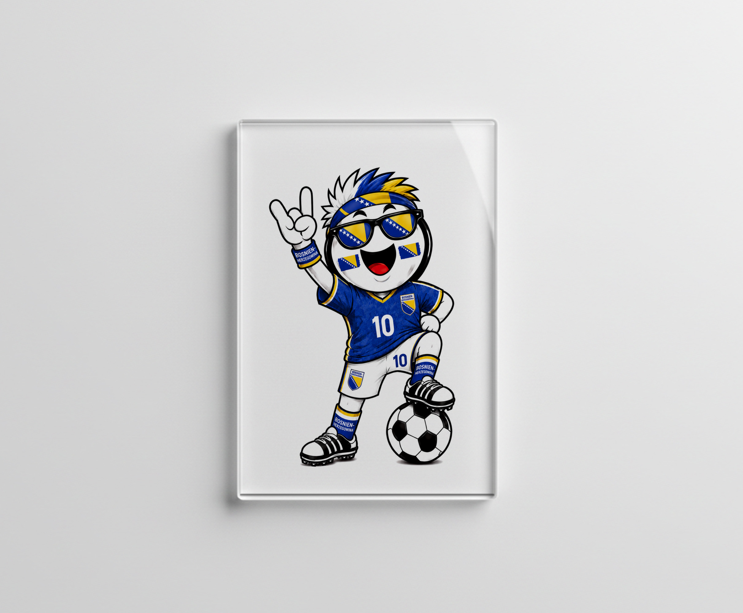 raxxa Glas-Magnet: WM 2026 - Bosnien-Herzegowina