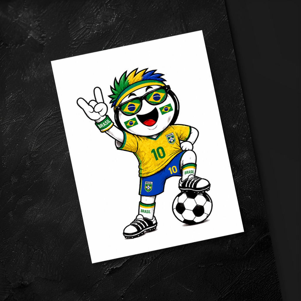 raxxa Postkarte: WM 2026 - Brasilien