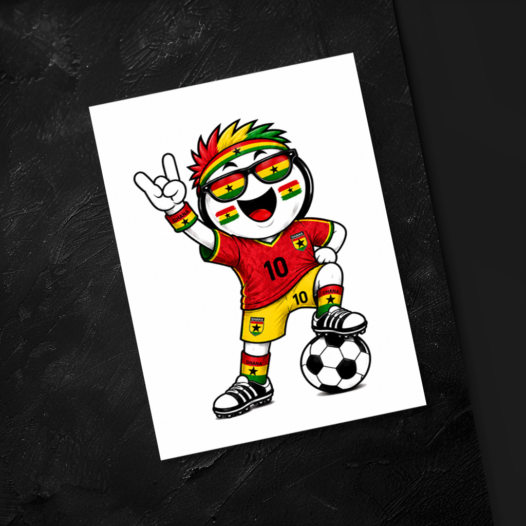 raxxa Postkarte: WM 2026 - Ghana