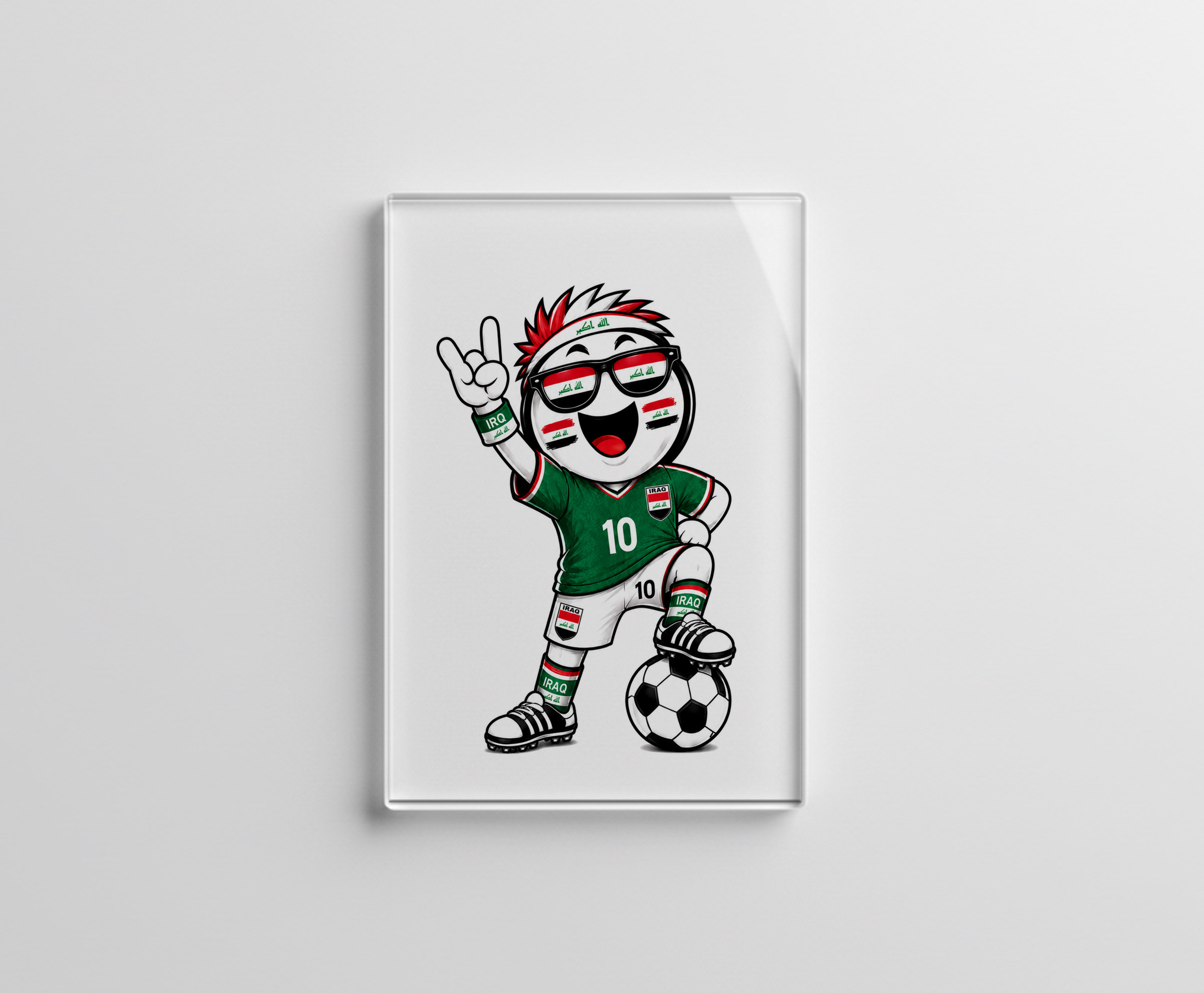 raxxa Glas-Magnet: WM 2026 - Irak