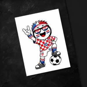 raxxa Postkarte: WM 2026 - Kroatien