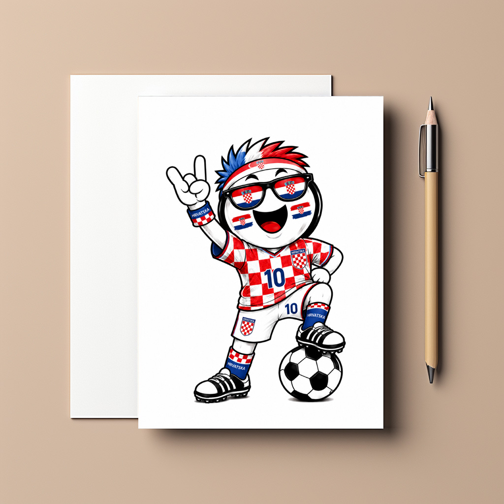 raxxa Postkarte: WM 2026 - Kroatien - immagine 3