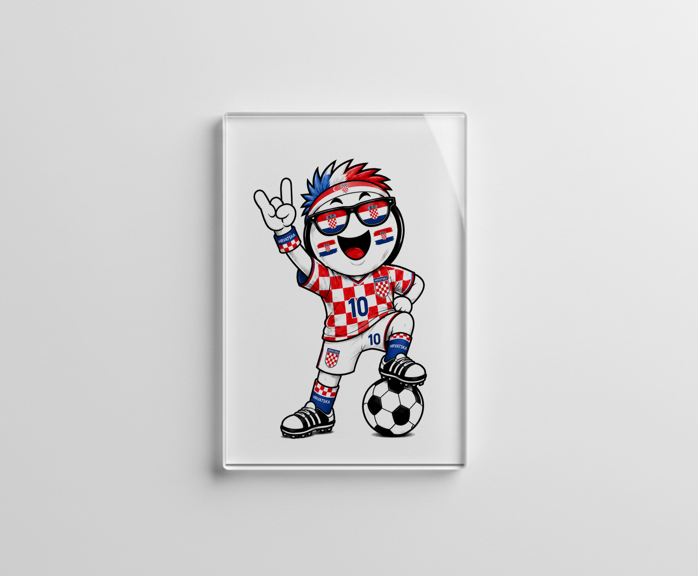 raxxa Glas-Magnet: WM 2026 - Kroatien