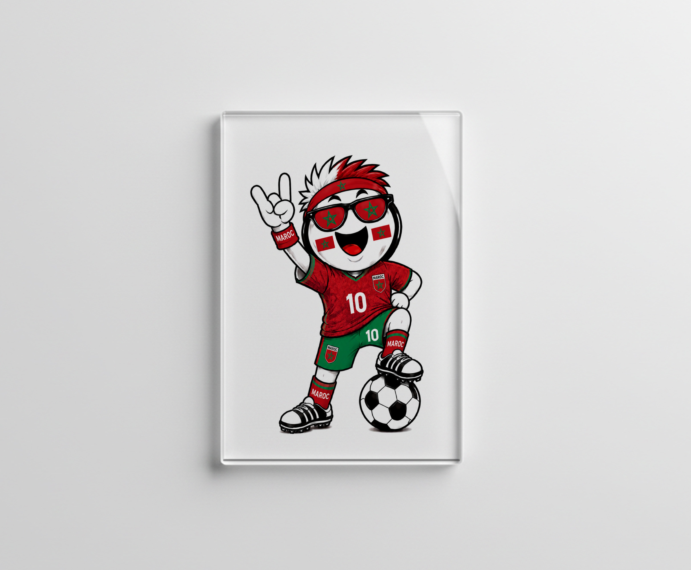raxxa Glas-Magnet: WM 2026 - Marokko