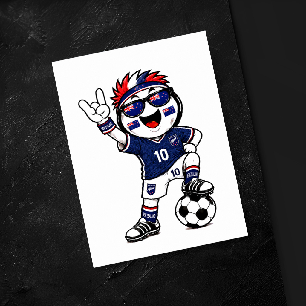 raxxa Postkarte: WM 2026 - Neuseeland