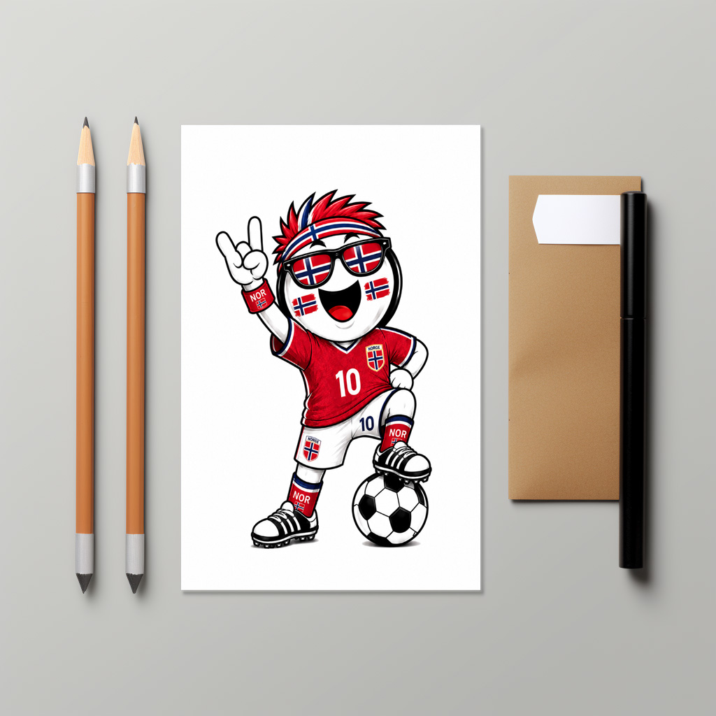 raxxa Postkarte: WM 2026 - Norwegen - immagine 3