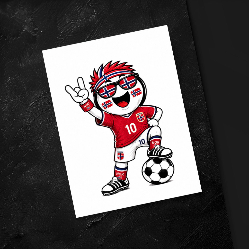 raxxa Postkarte: WM 2026 - Norwegen