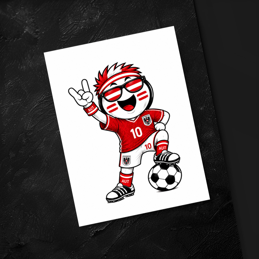raxxa Postkarte: WM 2026 - Österreich