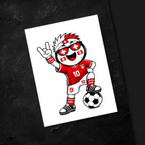 raxxa Postkarte: WM 2026 - Schweiz