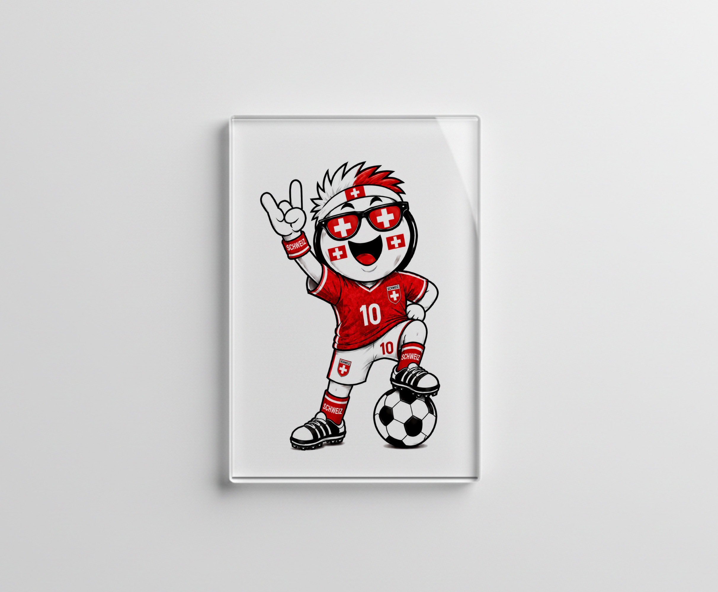raxxa Glas-Magnet: WM 2026 - Schweiz