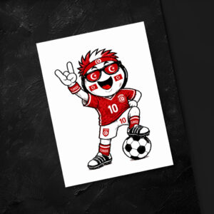 raxxa Postkarte: WM 2026 - Tunesien